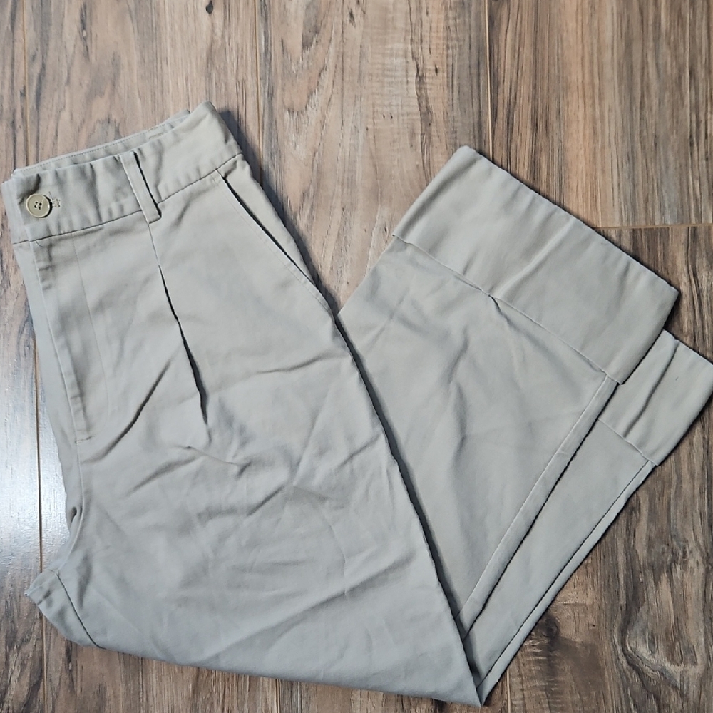 Lauren Ralph Lauren Black Label Women's Pleated Cuffed Hemline Pants Size 8